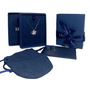 J.Rosée Women's Silver Pendant Necklace Comes w Gift Box Valentines Day Birthday